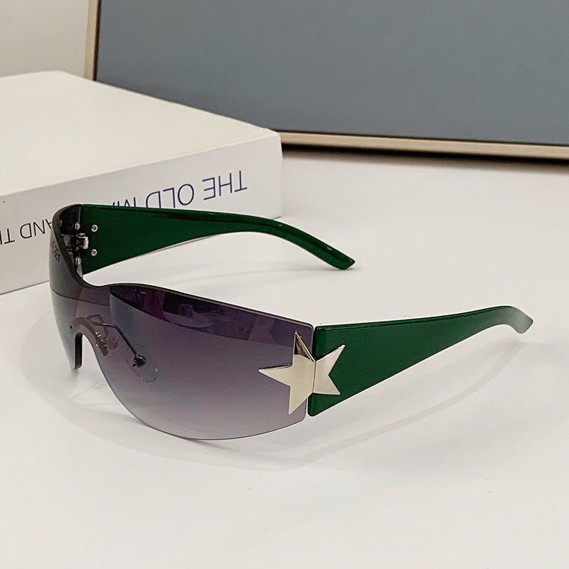 Damen modische Sonnenbrille mit künstlerischem Sternenakzent Brehn