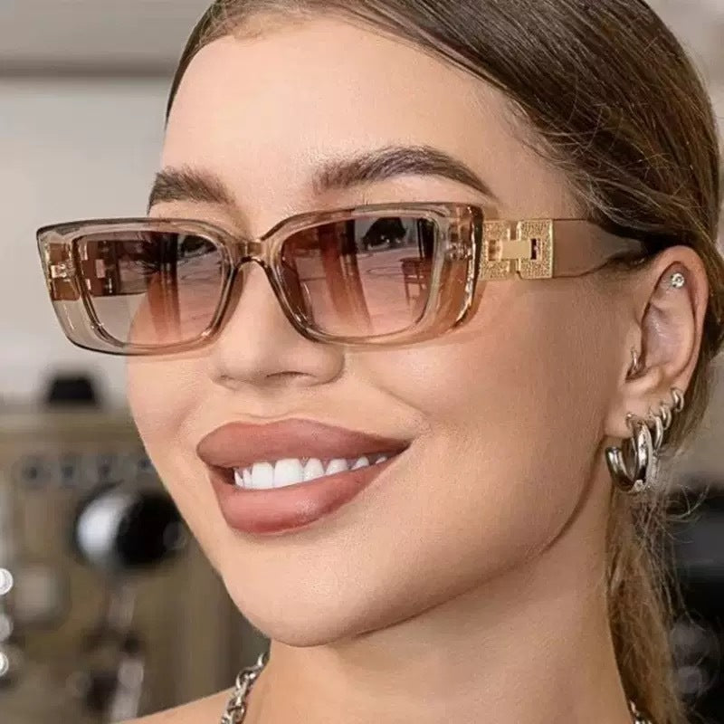 Bold Geometrischer Rahmen Sonnenbrille Brehn