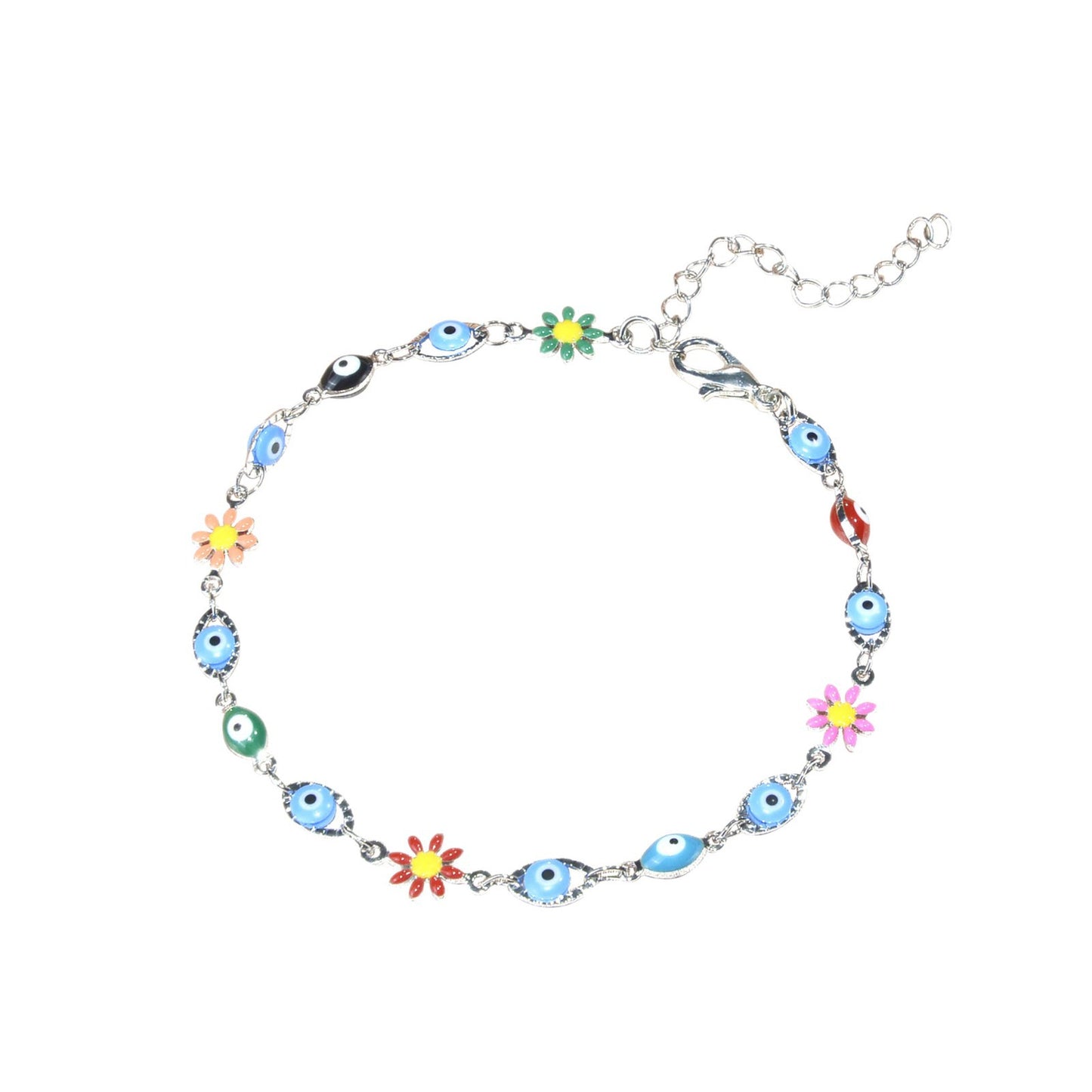 Farbenfrohes bösen Blick Charm Armband Brehn 1788164354