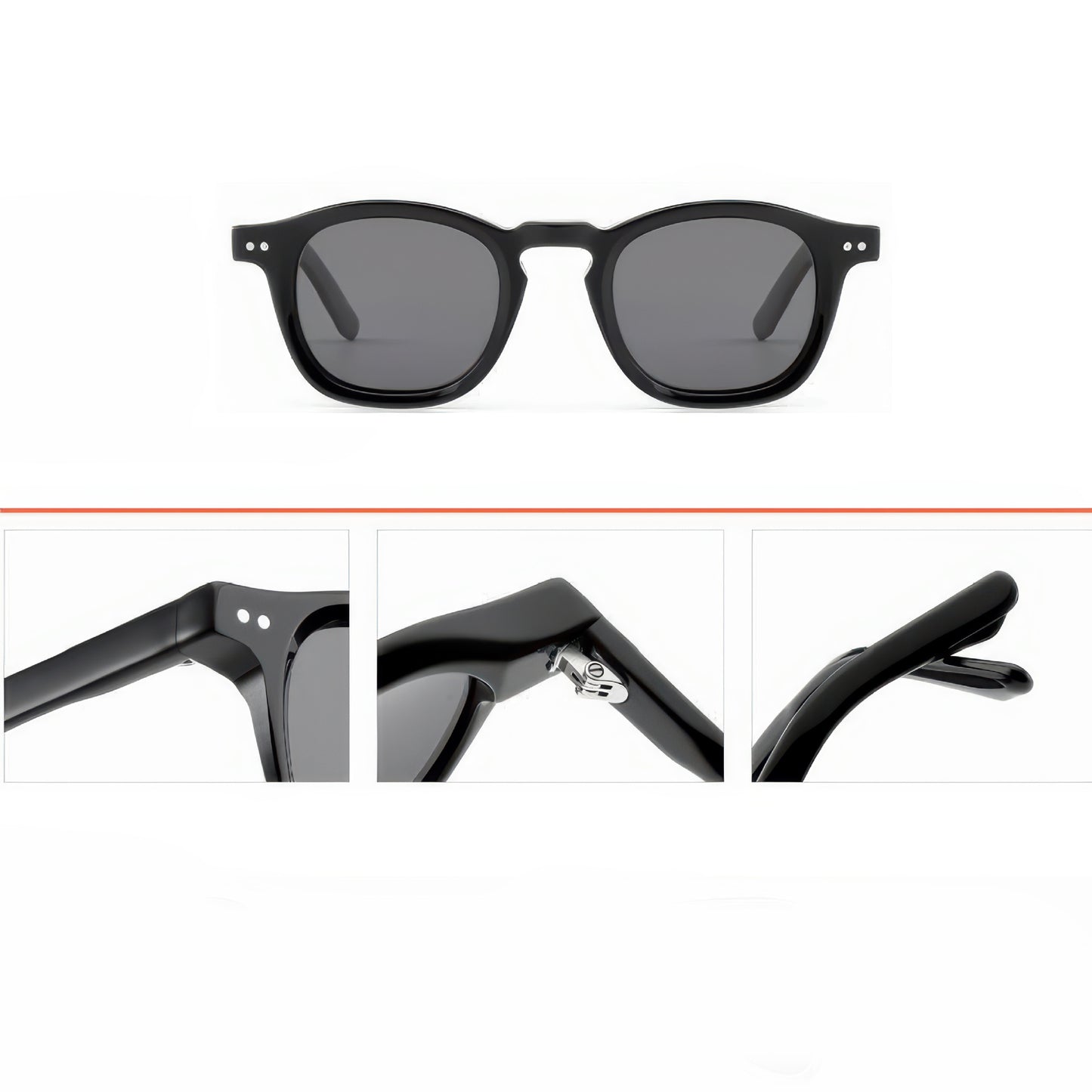 Damen modische Sonnenbrille im hochwertigen transparenten Design Brehn