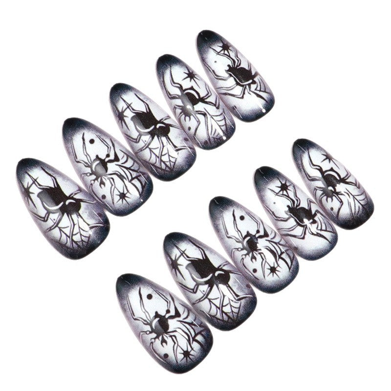 Spooky-Themen Press-On Nagelset Brehn