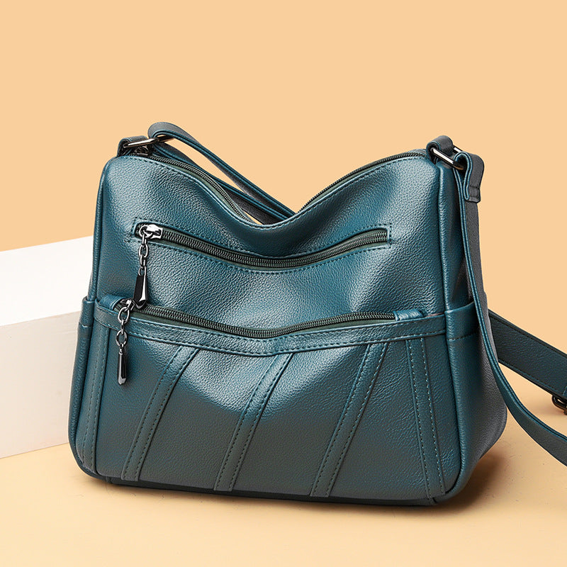 Elegante Schultertasche mit Reißverschlussdetails Brehn
