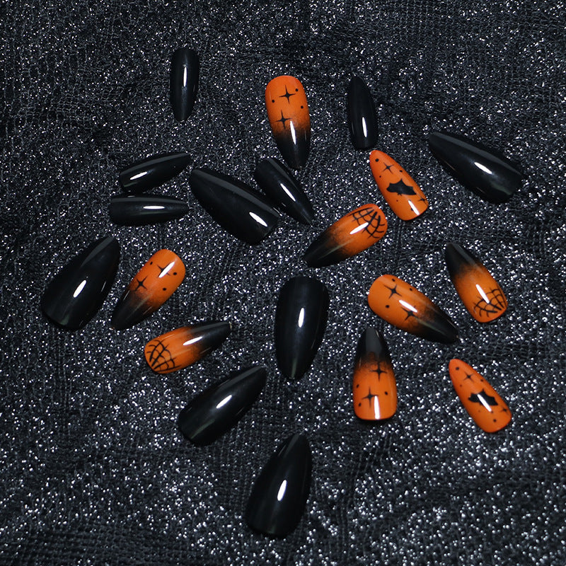 Halloween-Themen Press-On Nagelkunst-Set Brehn