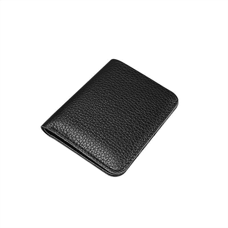 Texturiertes Leder Bi-Fold Geldbeutel Brehn
