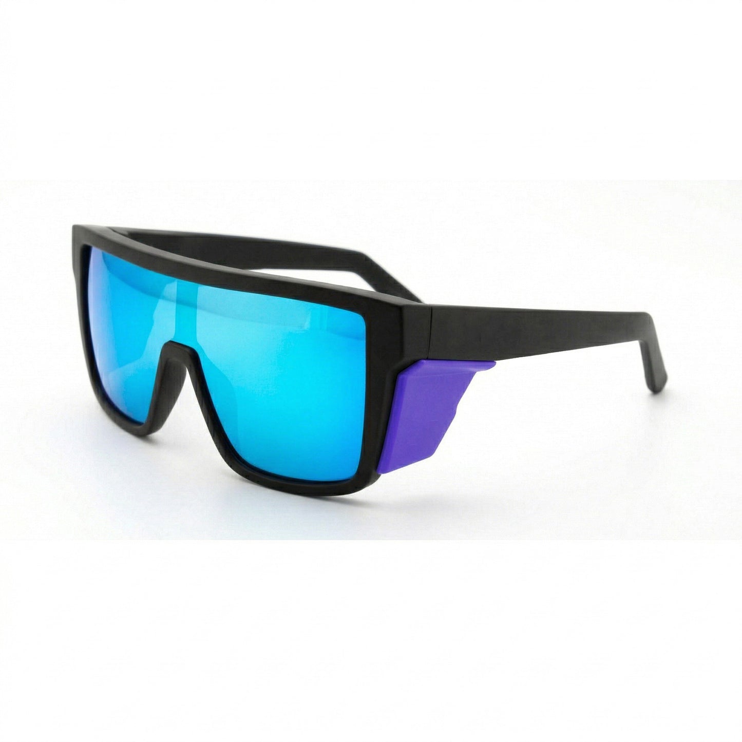 Damen Sportsonnenbrille im modernen Design mit breitem Rahmen und polarisierenden Gläsern Brehn