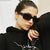 Damen modische Sonnenbrille mit trendy transparentem Rahmen und sportlichem Design Brehn