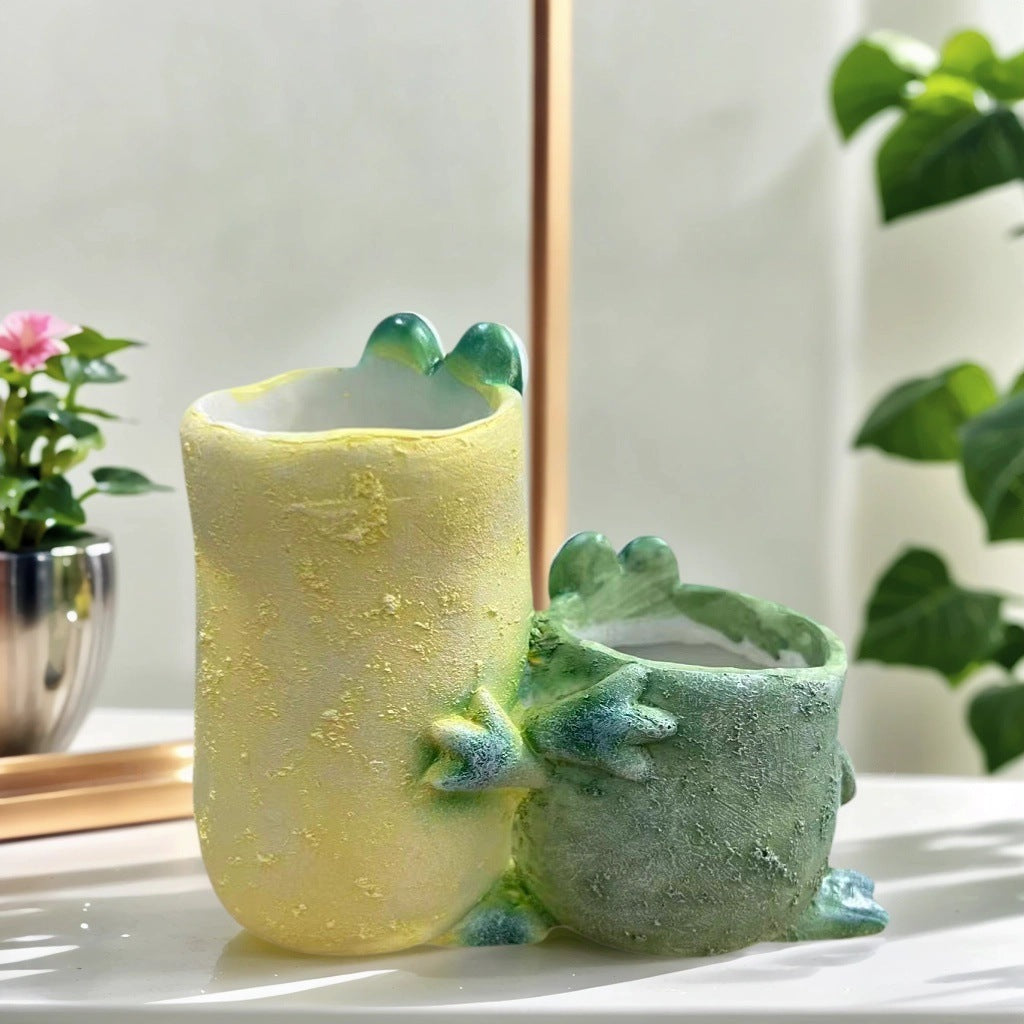 Dekorative Pflanzenübertopf in Froschdesign Brehn