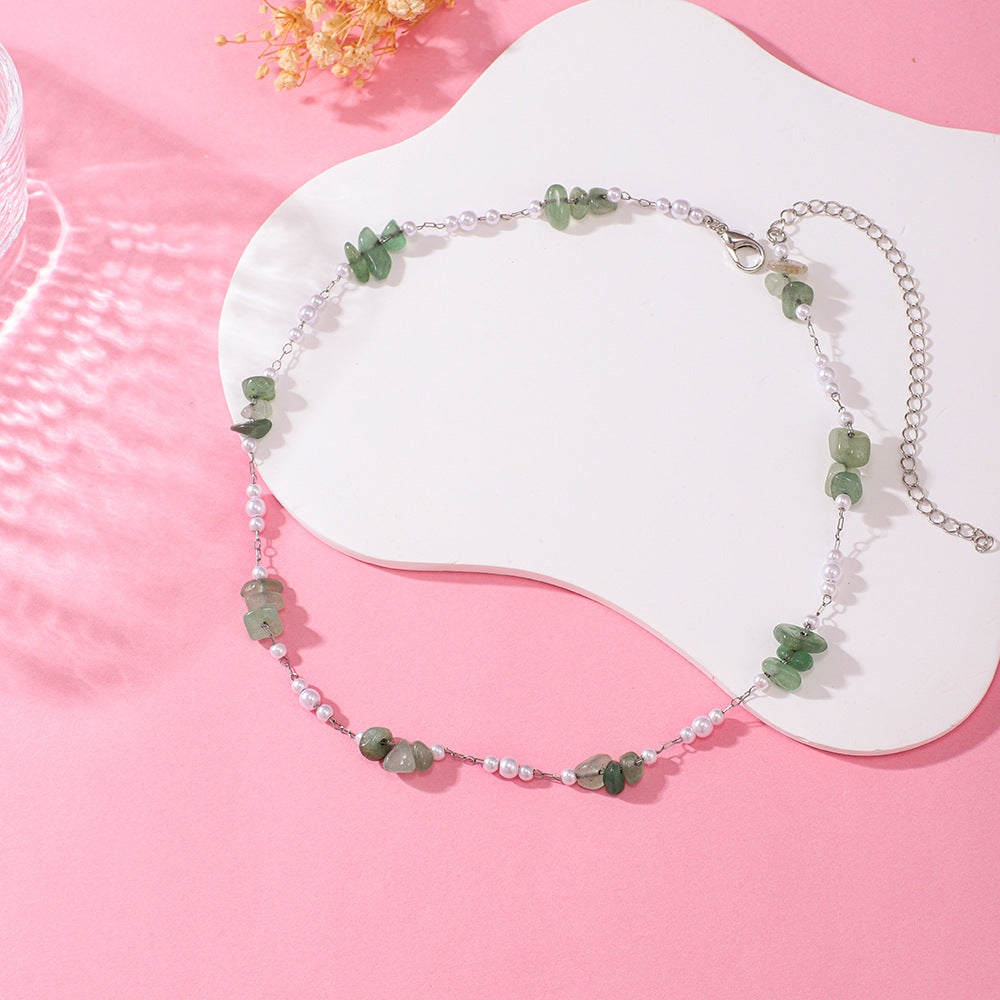 Elegante florale Perlenkette Brehn