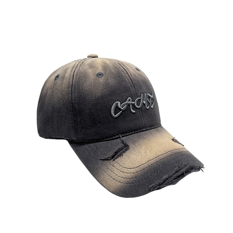Herren Distressed Front Bestickte Baseballkappe Brehn