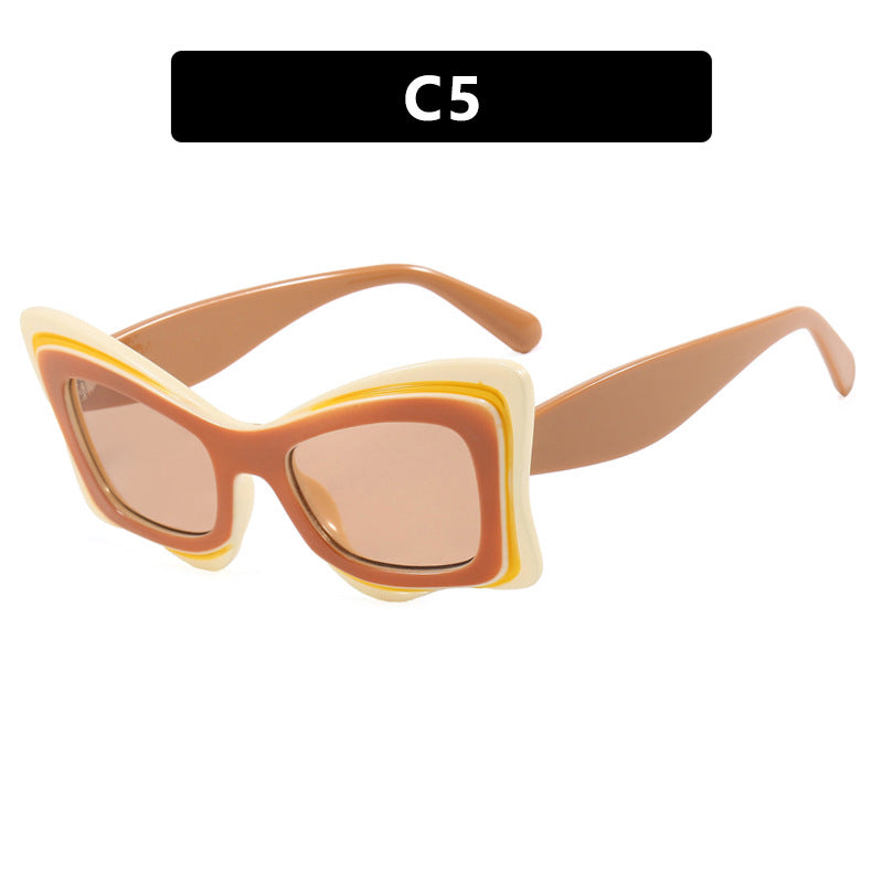 Damen oversized Sonnenbrille im extravaganten Design Brehn