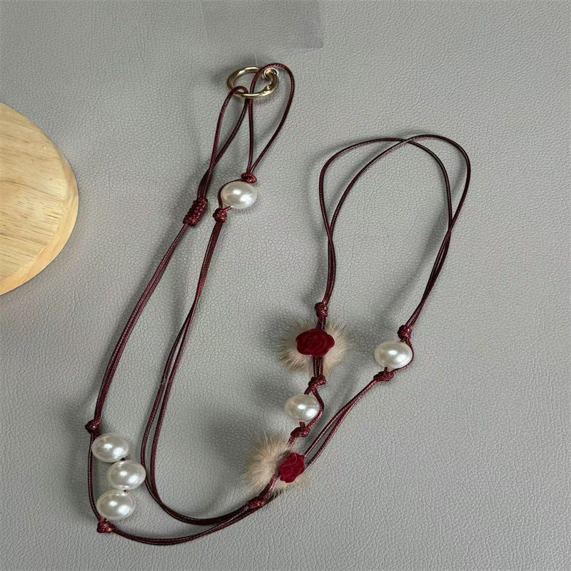 Elegante Perlen Brillenband Brehn