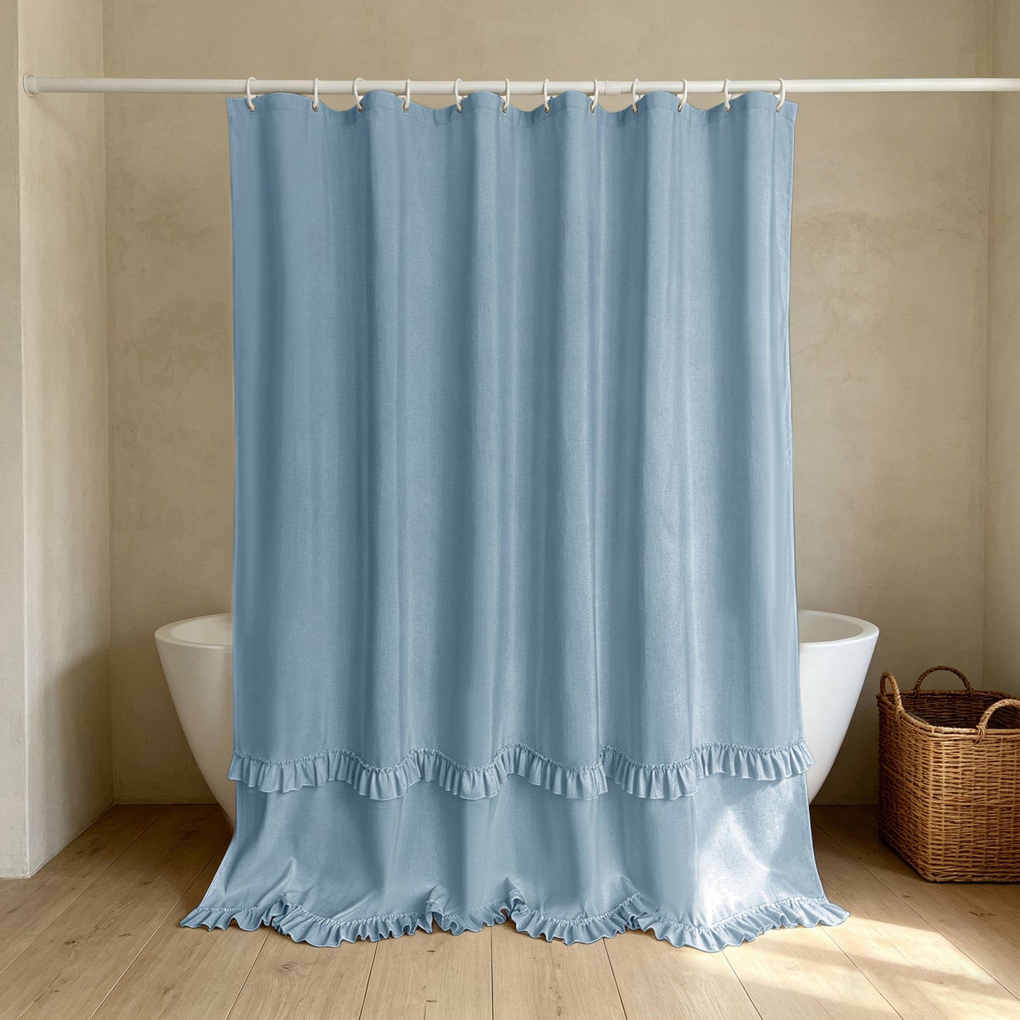Elegante Rüschenduschvorhang Brehn