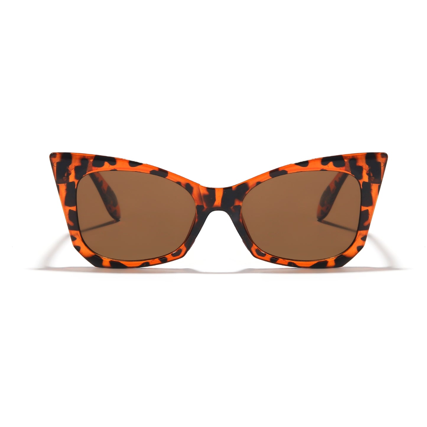 Damen Sonnenbrille im trendigen Cat-Eye Design mit auffälligem Leopardenmuster Brehn