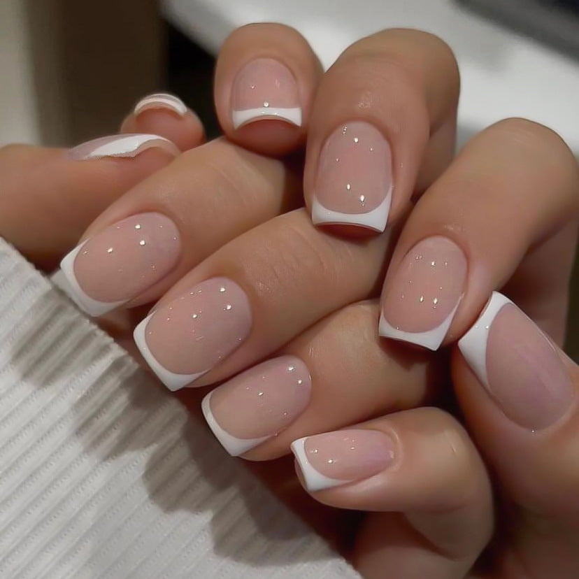 Elegantes französisches Tipp-Press-On-Nagelset Brehn 1787225130