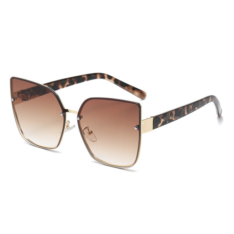 Damen Oversized Sonnenbrille mit Gradientenschutz Brehn