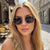 Damen Acht-Eckige Designer-Sonnenbrille mit hochwertigem Metallrahmen Brehn