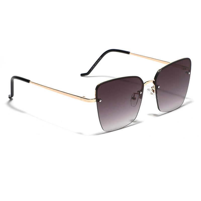 Damen modische quadratische Sonnenbrille mit graduiertem Gläsern Brehn