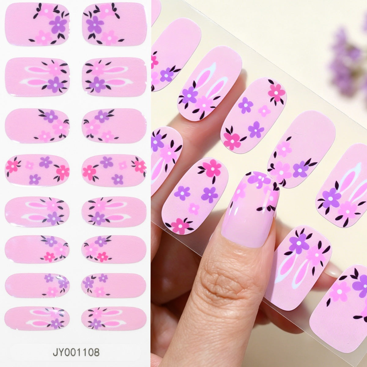 Blumendesign-Nagelwraps