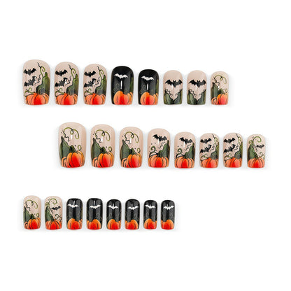 Kunstnagelset mit Halloween-Motiv Brehn