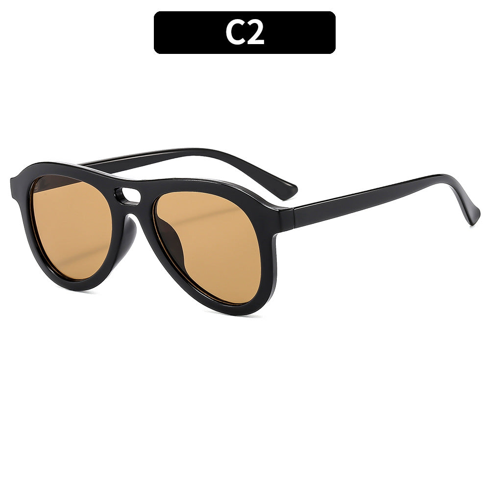 Vintage-inspirierte übergroße Sonnenbrille