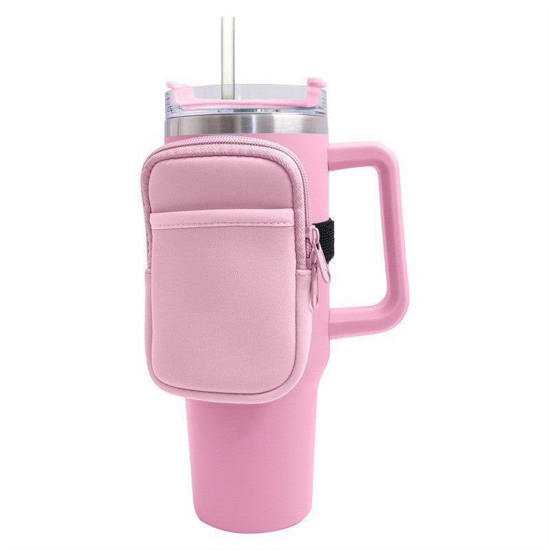 Unisex Getränkehalter mit praktischer Tasche Brehn