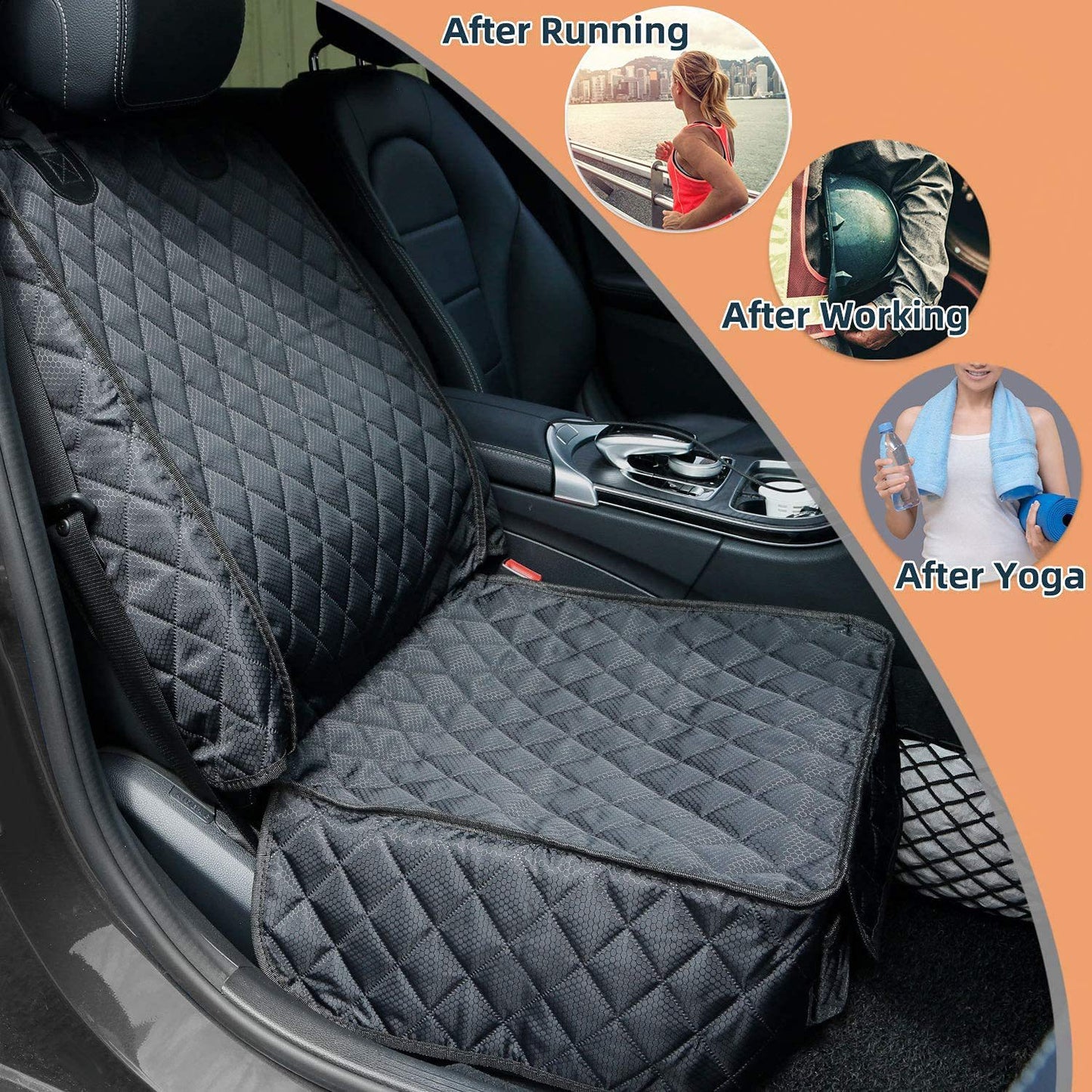 Bequemer gesteppter Autositzschutz