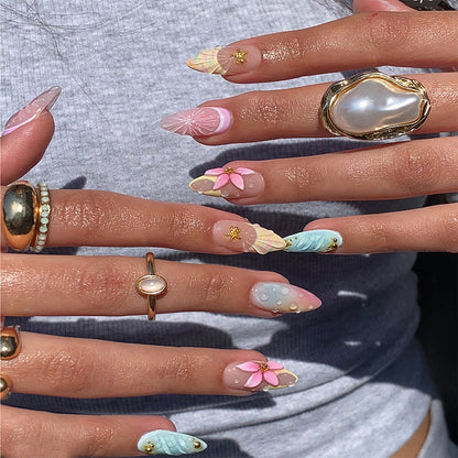 Luxus Nagelkunst-Set mit galaktischen Motiven Brehn