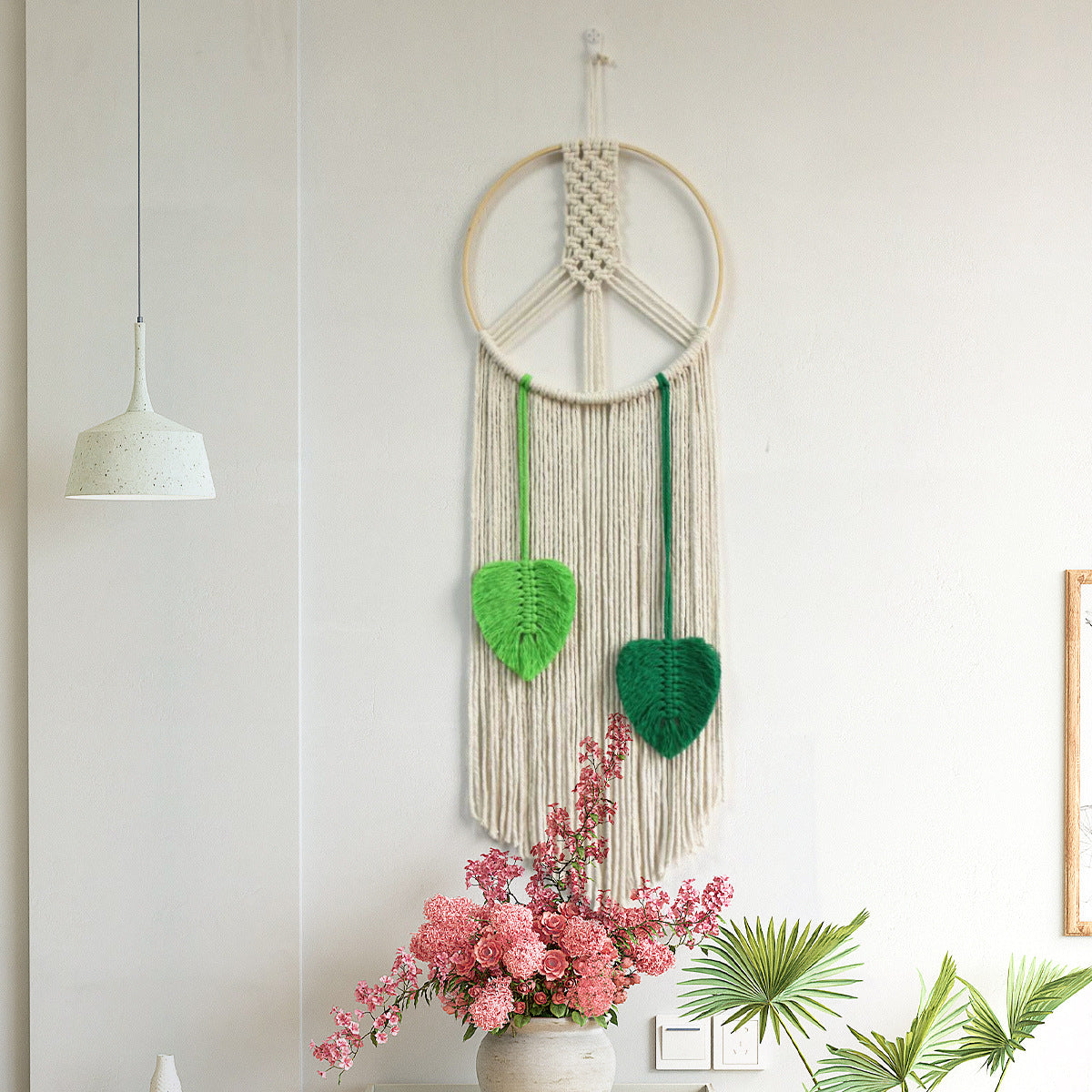 Makramee Wanddekoration mit elegantem Reiz