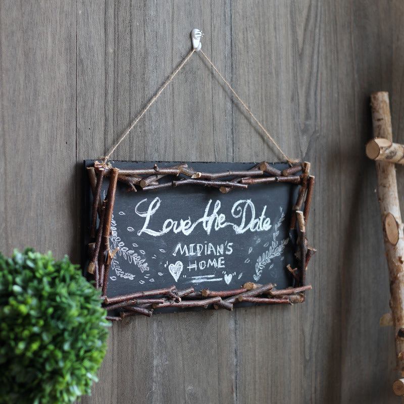 Dekorativer Wandtafel mit Rustic-Rahmen Brehn