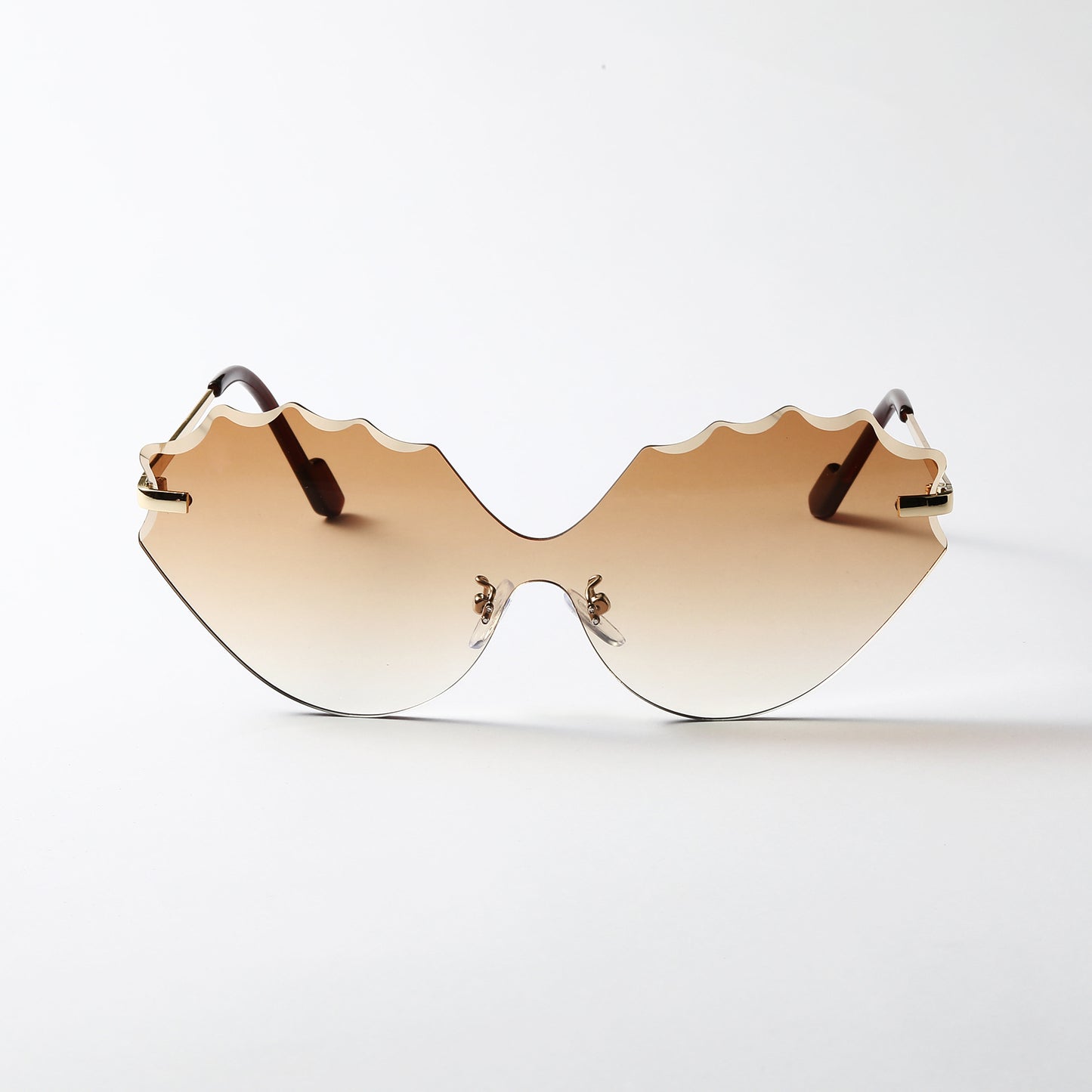 Damen Sonnenbrille mit einzigartigem Wellen-Design Brehn