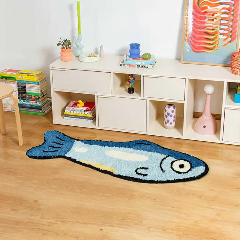 Verspielte fischförmige Badmatte Brehn