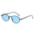 Minimalistische ovale Rahmen-Sonnenbrille Brehn