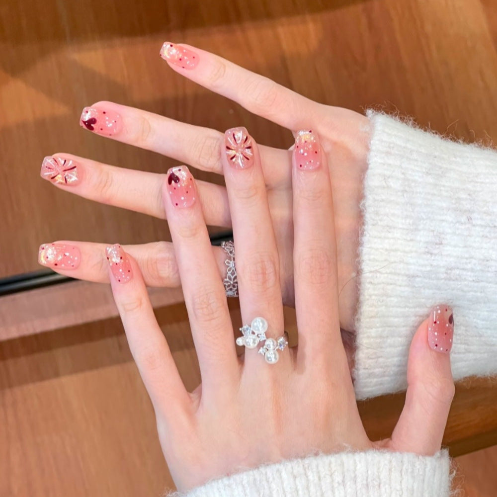 Künstlerisches Floral Press-On Nageldesign Brehn 1787394846
