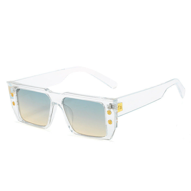 Damen modische klare Brille mit goldenen Akzenten Brehn