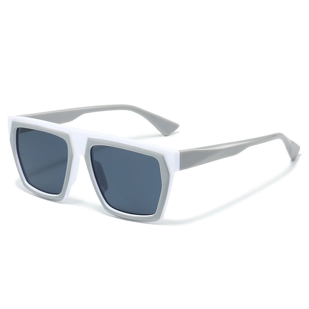 Chic Übergroße Geometrische Rahmen Sonnenbrille Brehn