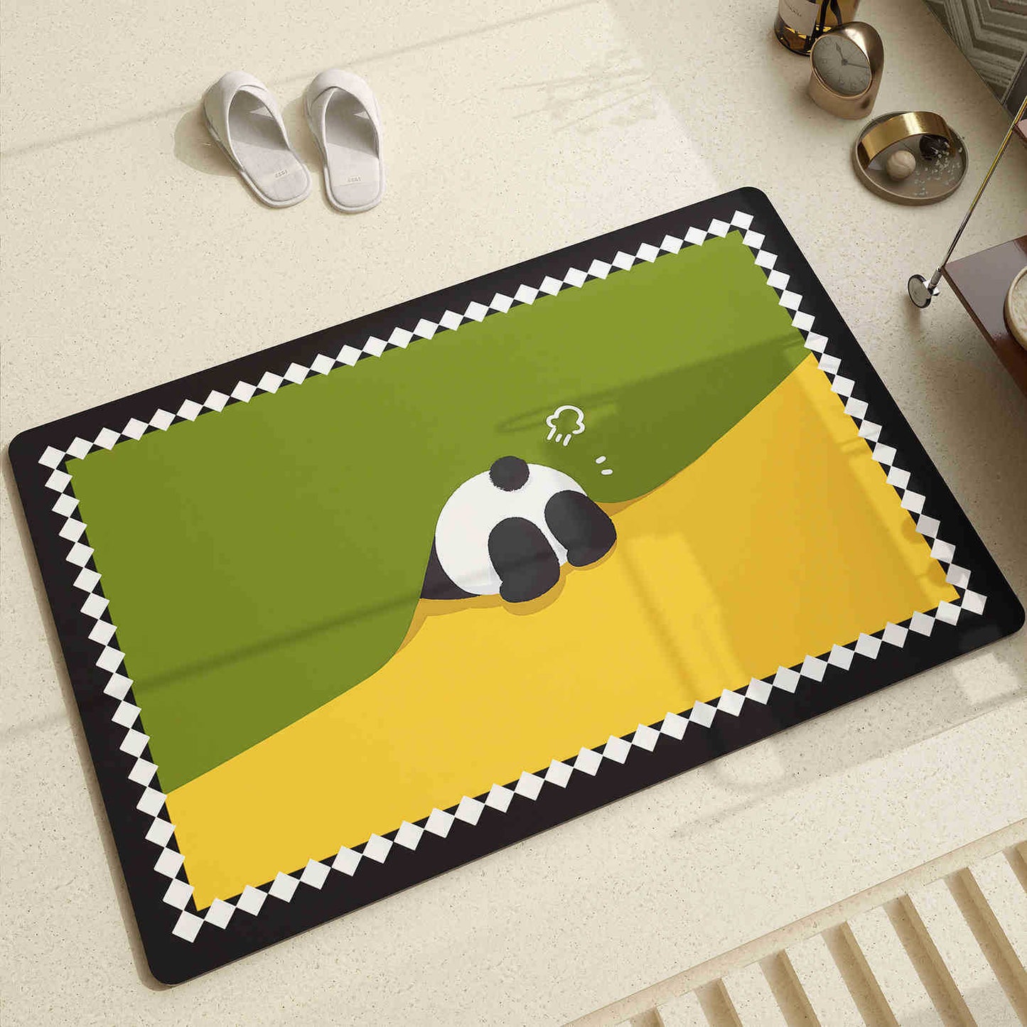 Adorable Panda-Themen Bereichsmatte