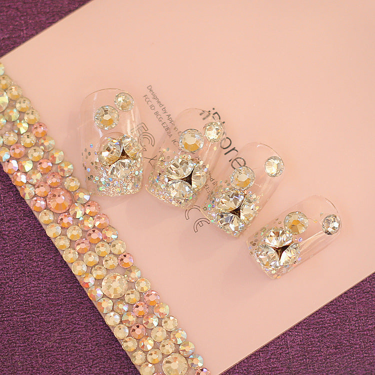 Rhinestone-besetztes Press-On Nail Art Kit Brehn