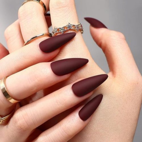 Matte Stiletto Press-On Nagelspitzen Brehn