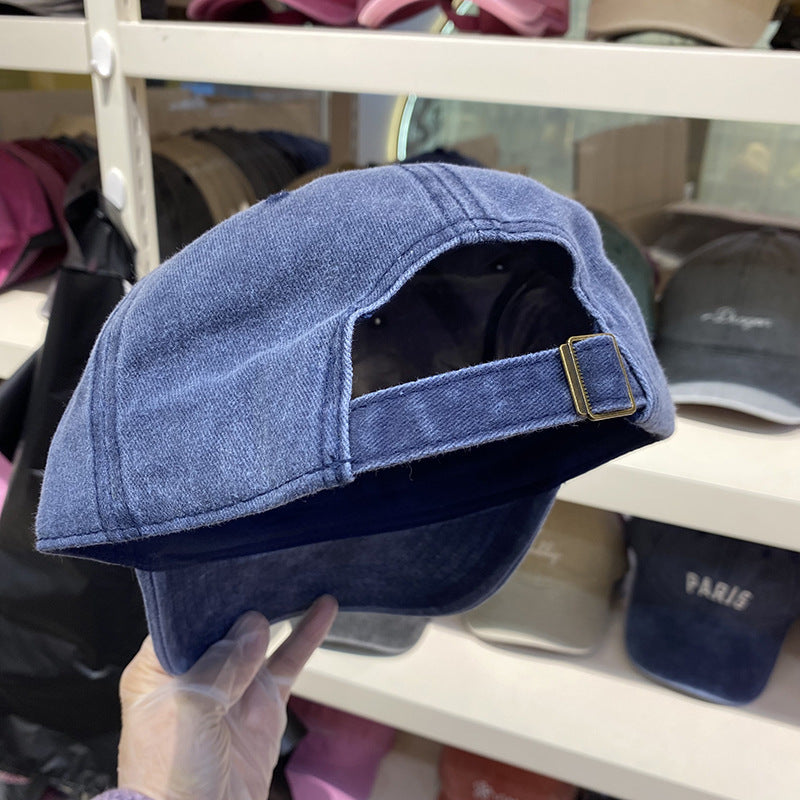 Herren Vintage Verstellbare Denim Baseballmütze Brehn
