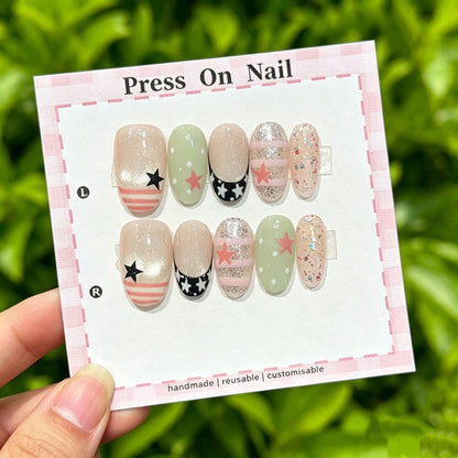 Kreatives Press-On Nagelset