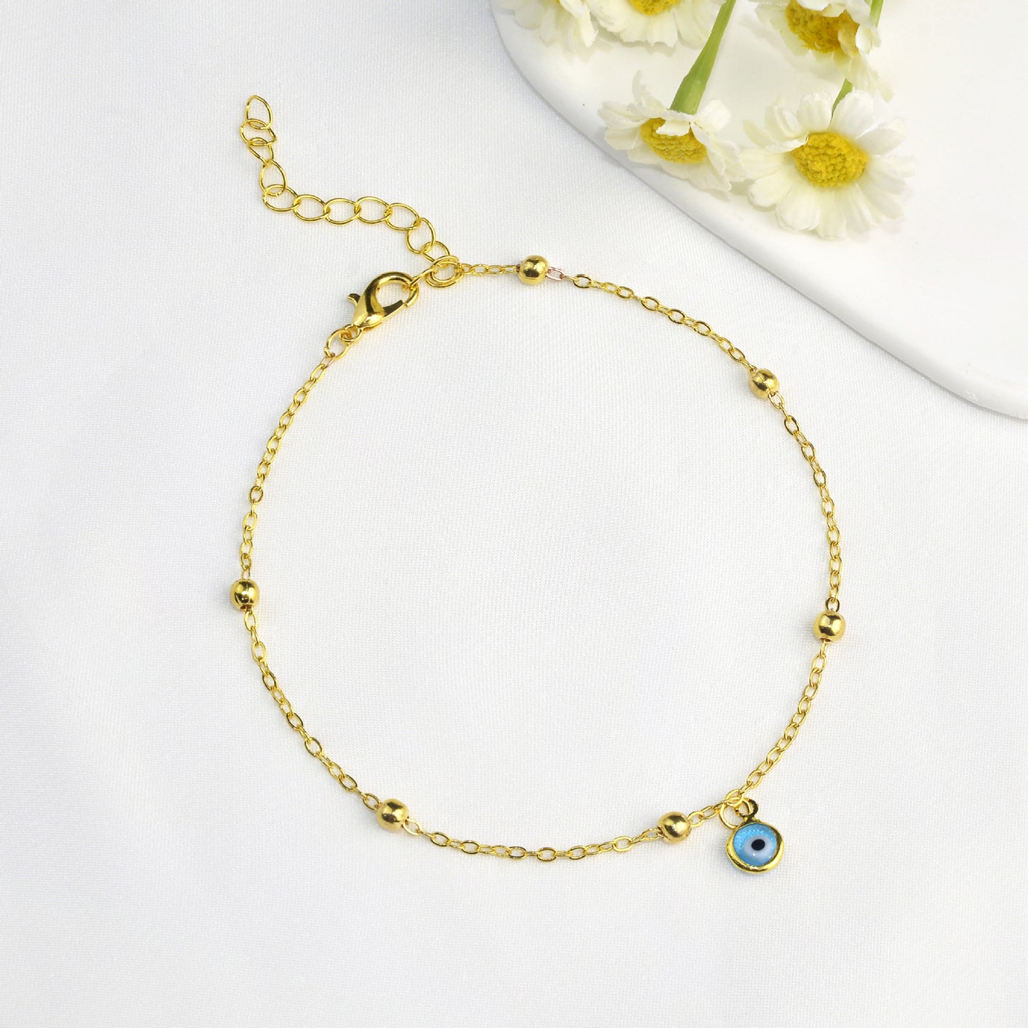 Delicate Evil Eye Anklet Brehn