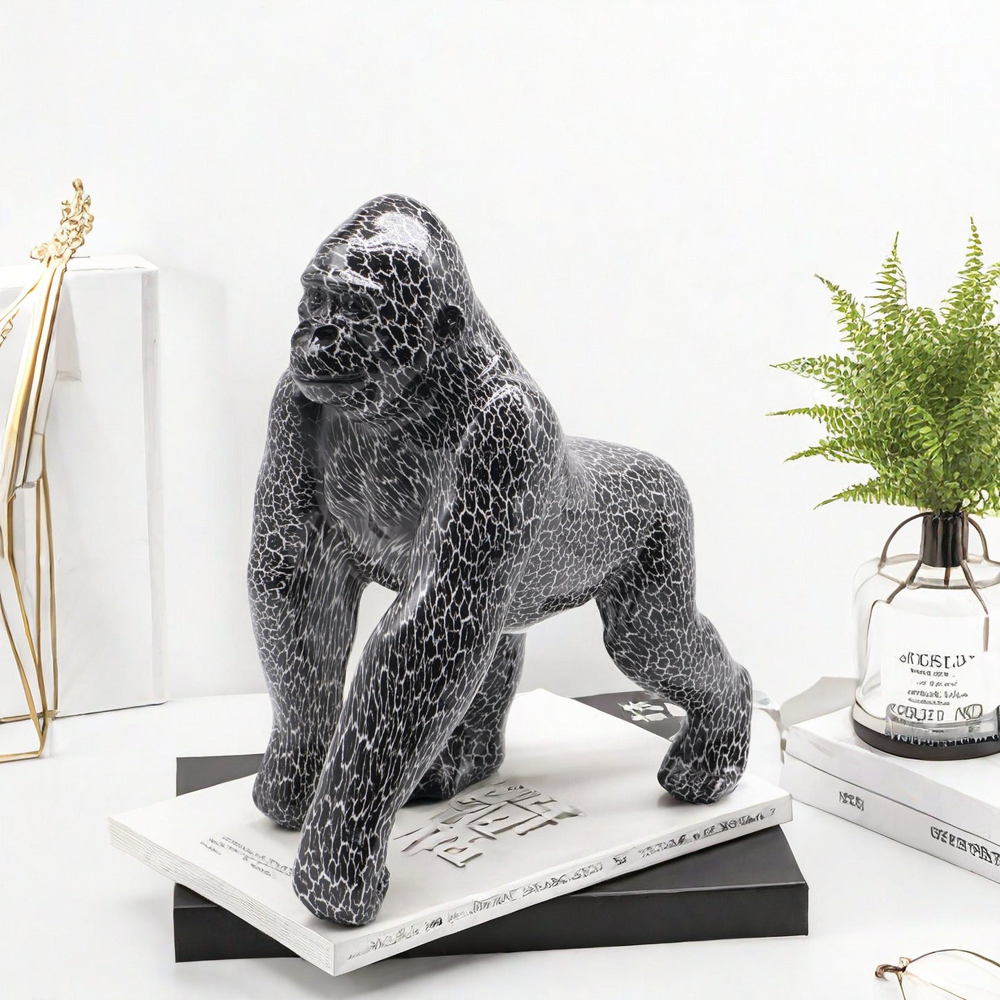 Kunstvolle Gorillaskulptur Brehn