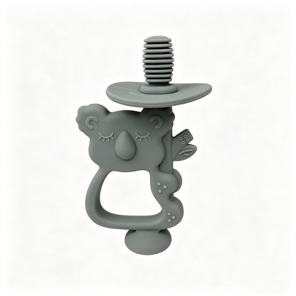 Silicone Koala Beißring mit gerippter Nippel und ergonomischem Griff