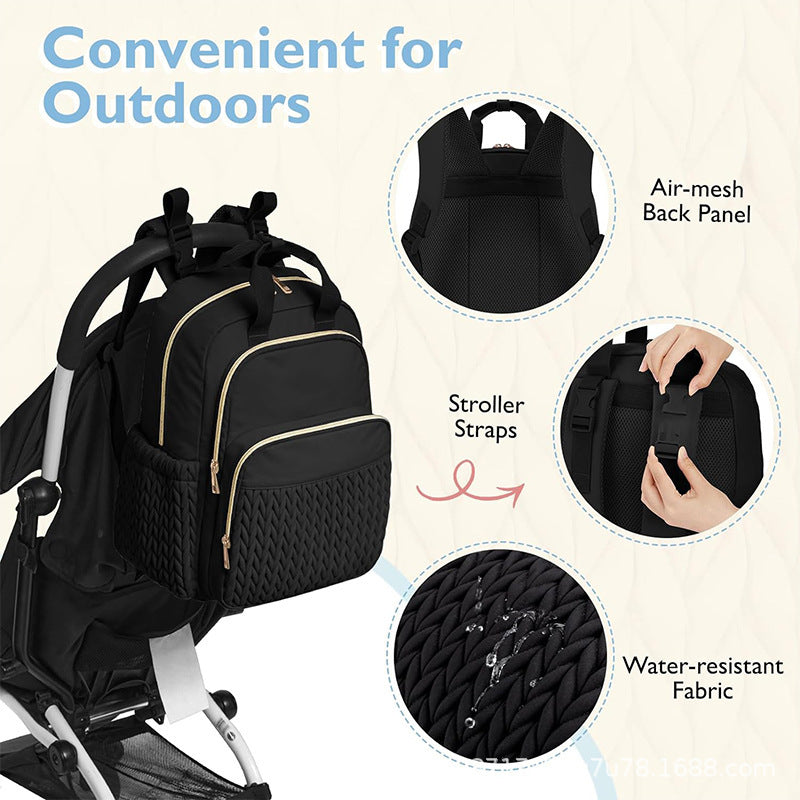 Modischer Rucksack mit Strukturiertem Design und Mehreren Fächern Brehn