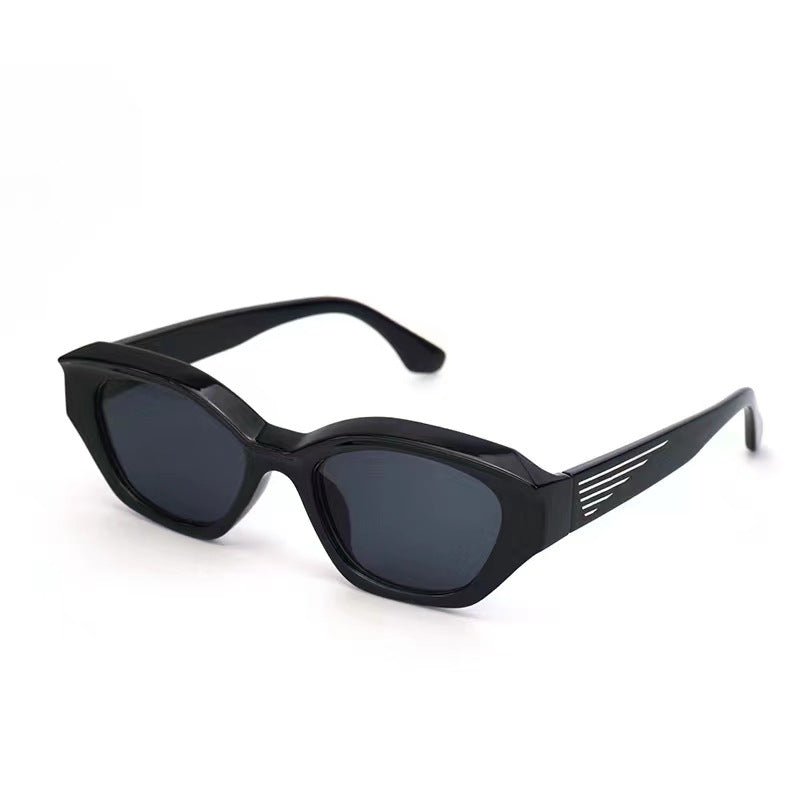 Damen Designer-Sonnenbrille mit markantem polygonalen Rahmen und UV-Schutz Brehn