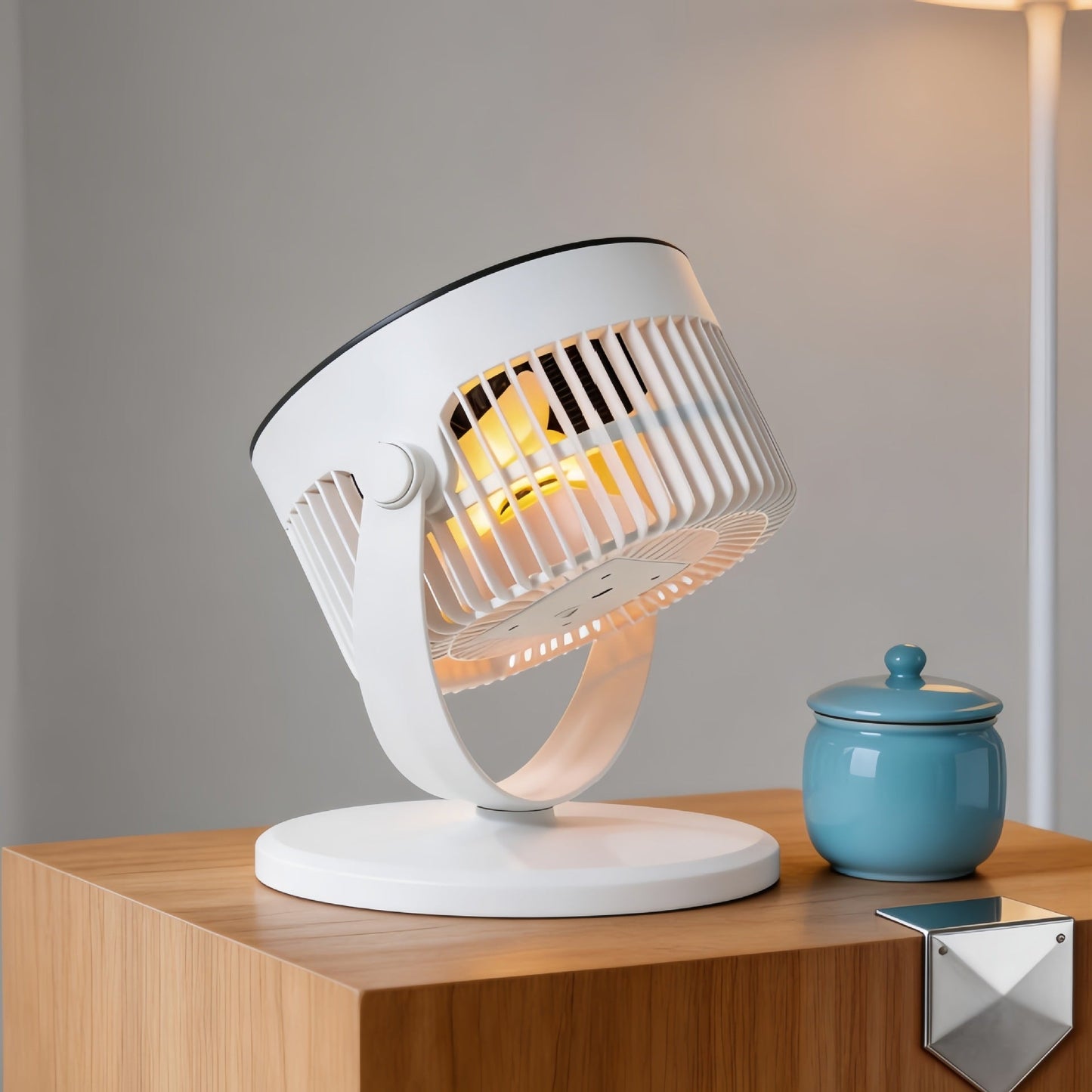 Frauen tragbarer Ventilator mit integriertem LED-Licht Brehn
