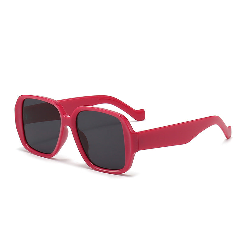 Damen Geometrische Sonnenbrille mit breitem Rahmen Brehn