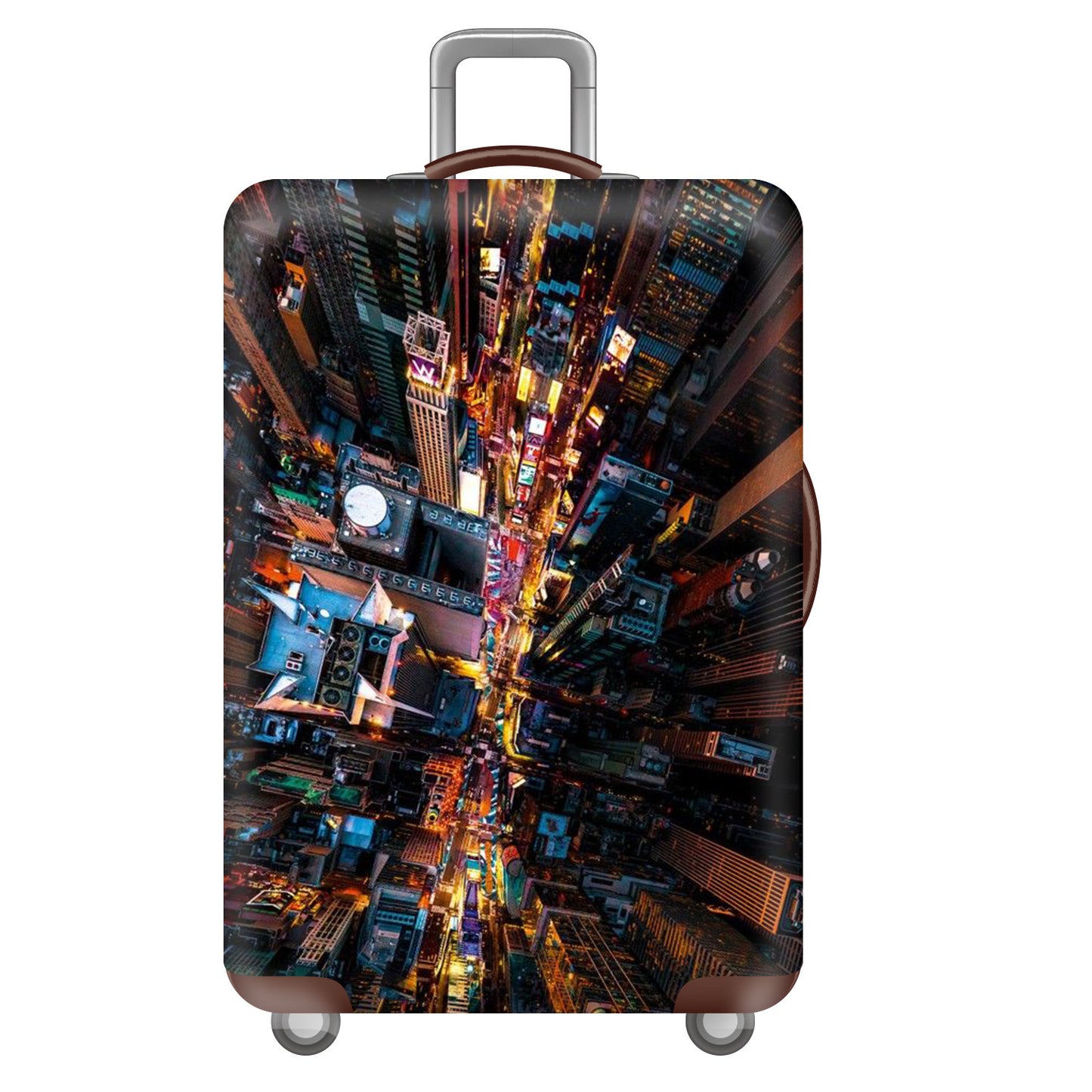 Unisex nan robuster Hartschalen-Trolley mit Polycarbonat-Außenschale und Autoemblem-Motiv Brehn