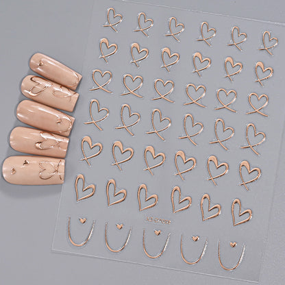Floral Decorative Nail Art Aufkleber