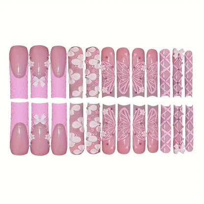 Dekorative 3D Blumen Druck-Nagelkunst Brehn